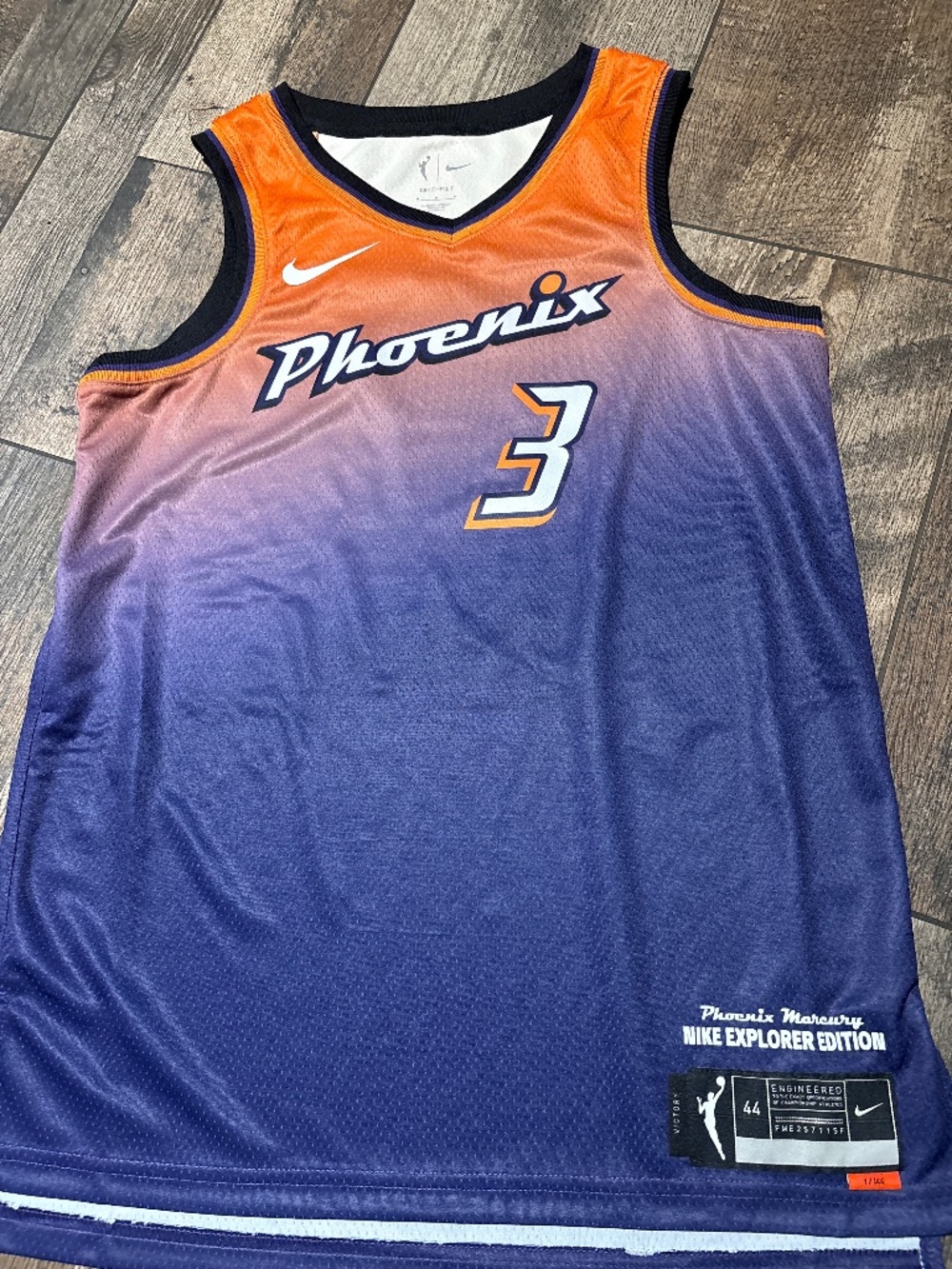 Nike Diana Taurasi #3 Phoenix Mercury WNBA Jersey NWT Medium Ombre Orange Purple